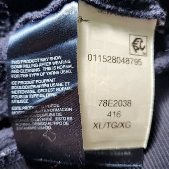 Tommy Hilfiger Sport Men's Size XL Hoodie Reflective Spellouts On Front & Back - Picture 7 of 9